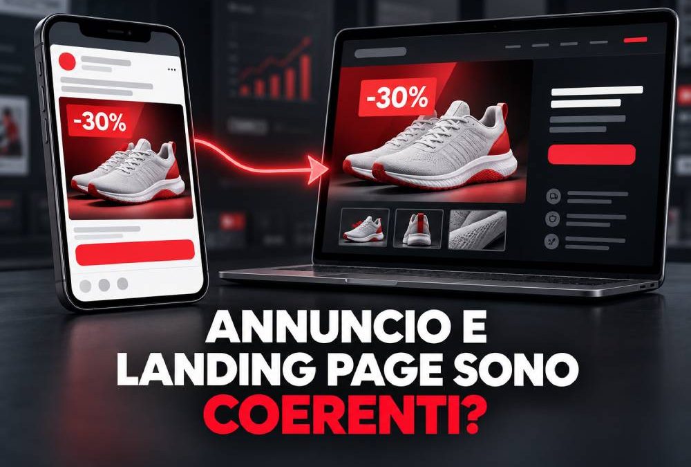 annuncio coerente con la alnfing page